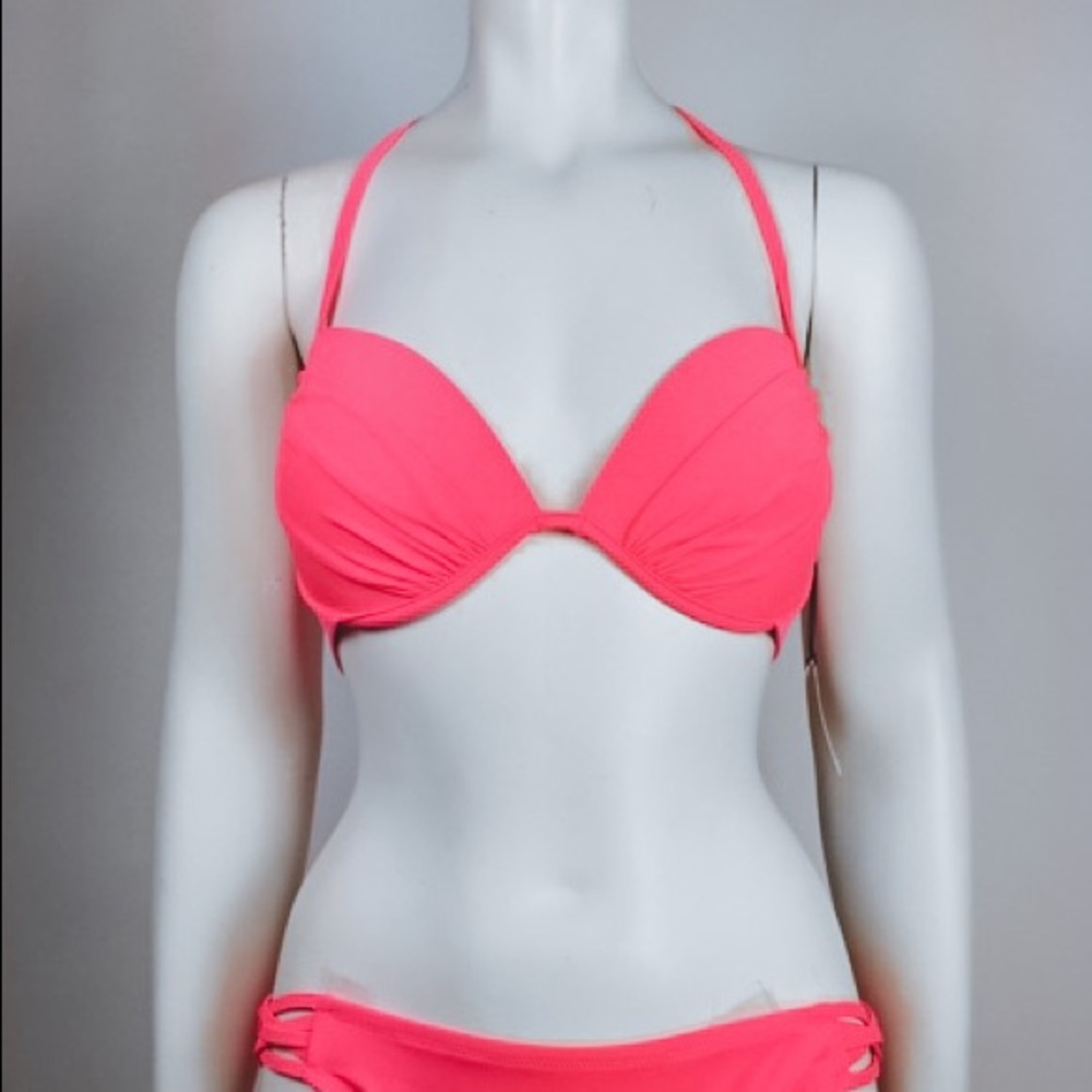 shade & shore pink bikini top